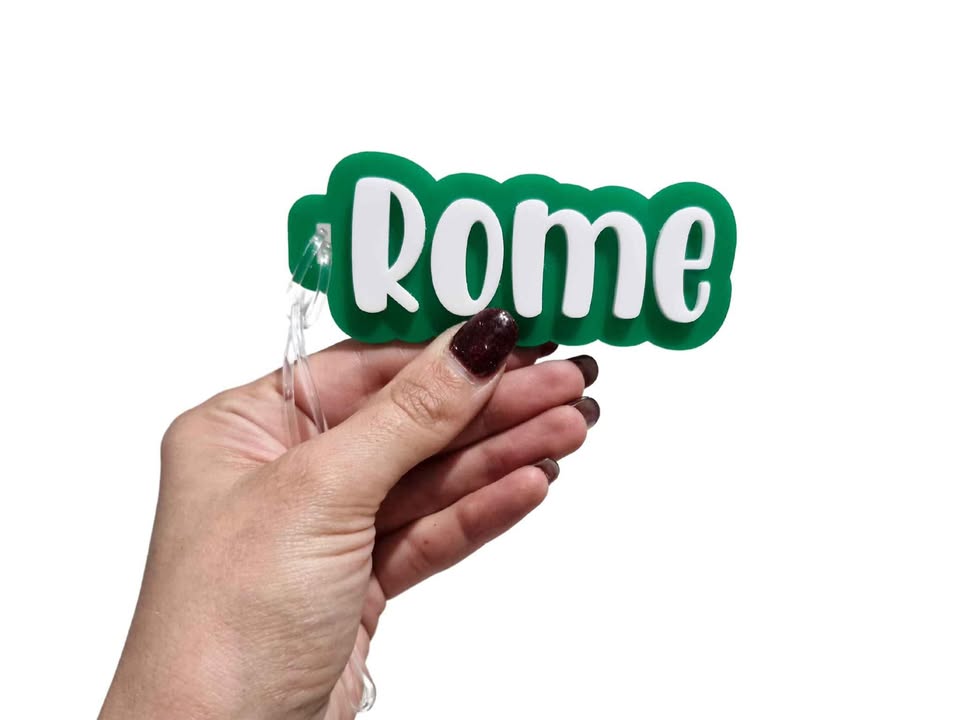 Personalised Acrylic Bag Tag