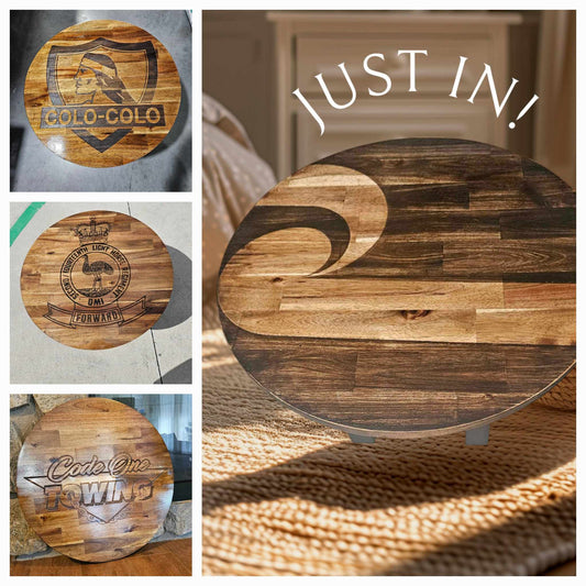 Custom Laser Engraved Coffee Table