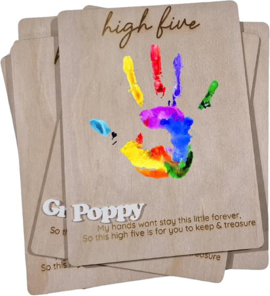High Five Handprint Plaque – Everlasting Childhood Keepsake