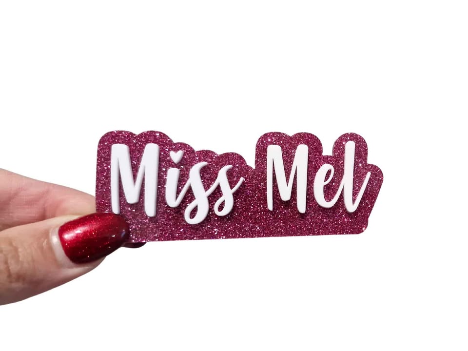 3D Acrylic Name Badge