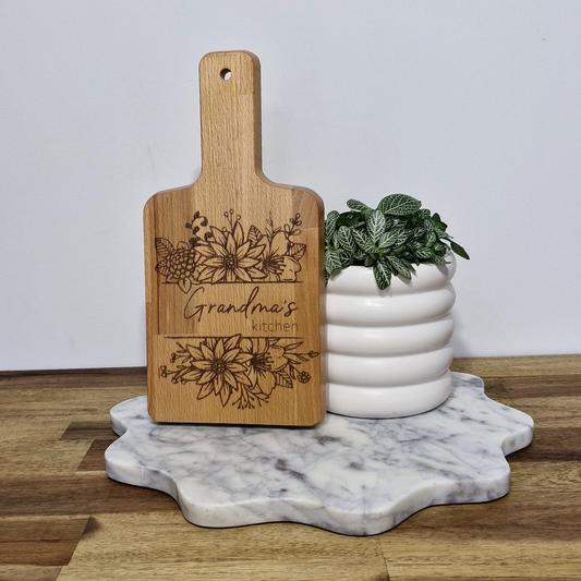 Engraved Bamboo Serving Board - Grandma's Kitchen