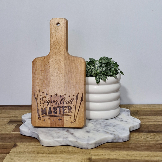 Engraved Bamboo Serving Board - Super Grill Master