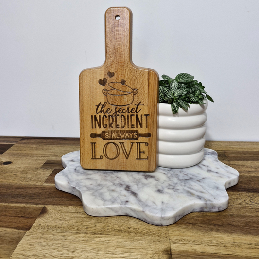 Engraved Bamboo Serving Board - Secret Ingredient