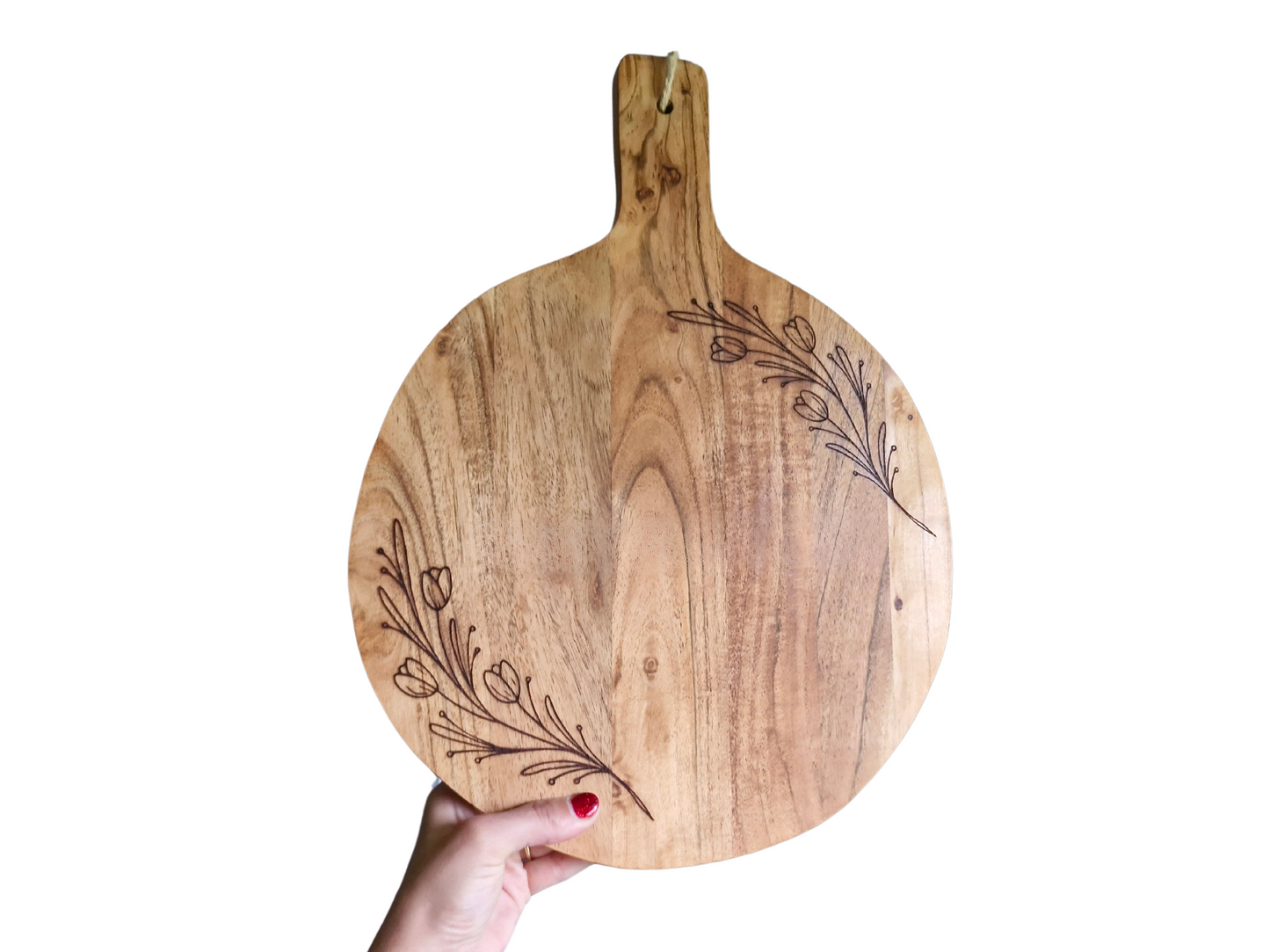Personalised Round Serving Board - Family Name's Kitchen