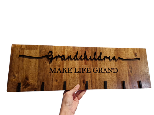 Grandchildren Brag Board – Acacia Hardwood Photo Display