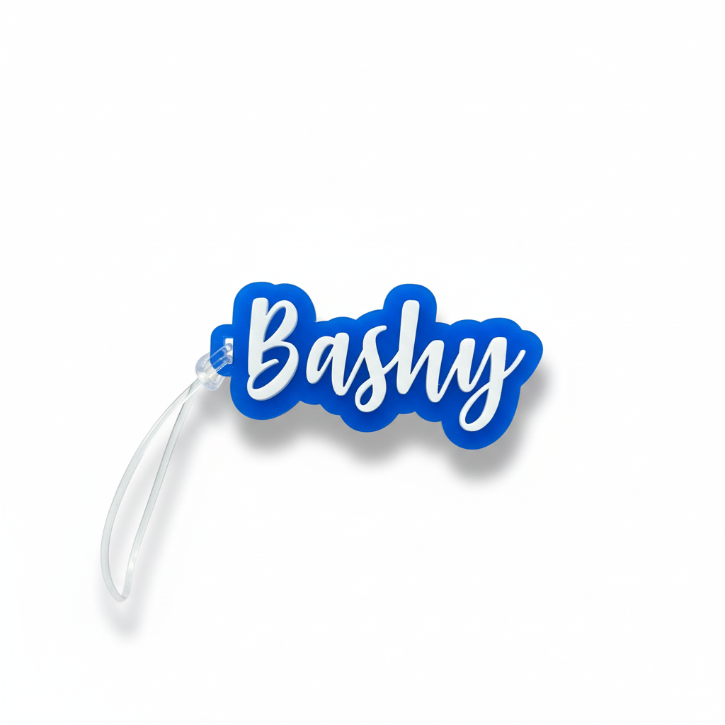 Personalised Acrylic Bag Tag