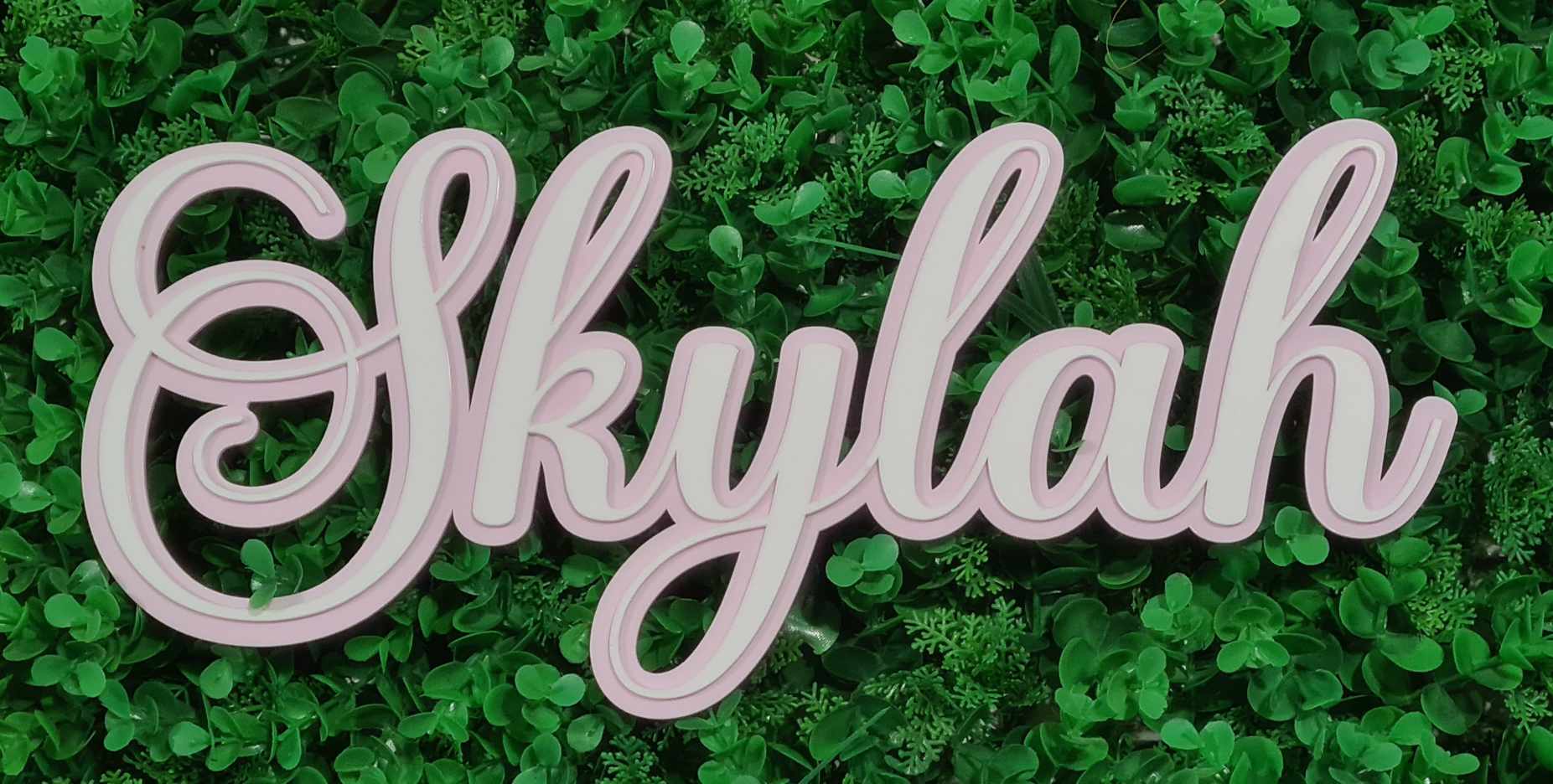 Medium Double Layer Acrylic Name Sign – Pelican Designs