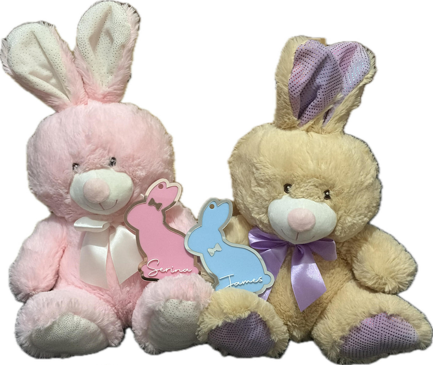 Bunny Bundle: Plush Bunny & Personalised Easter Crate Plaque