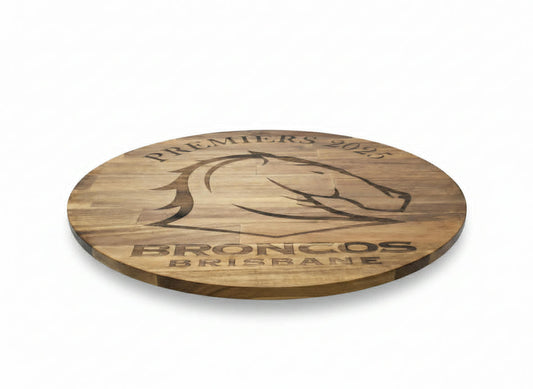 BRISBANE PREMIERS Sporting Coffee Table Top – 600mm Round | 18mm Thick