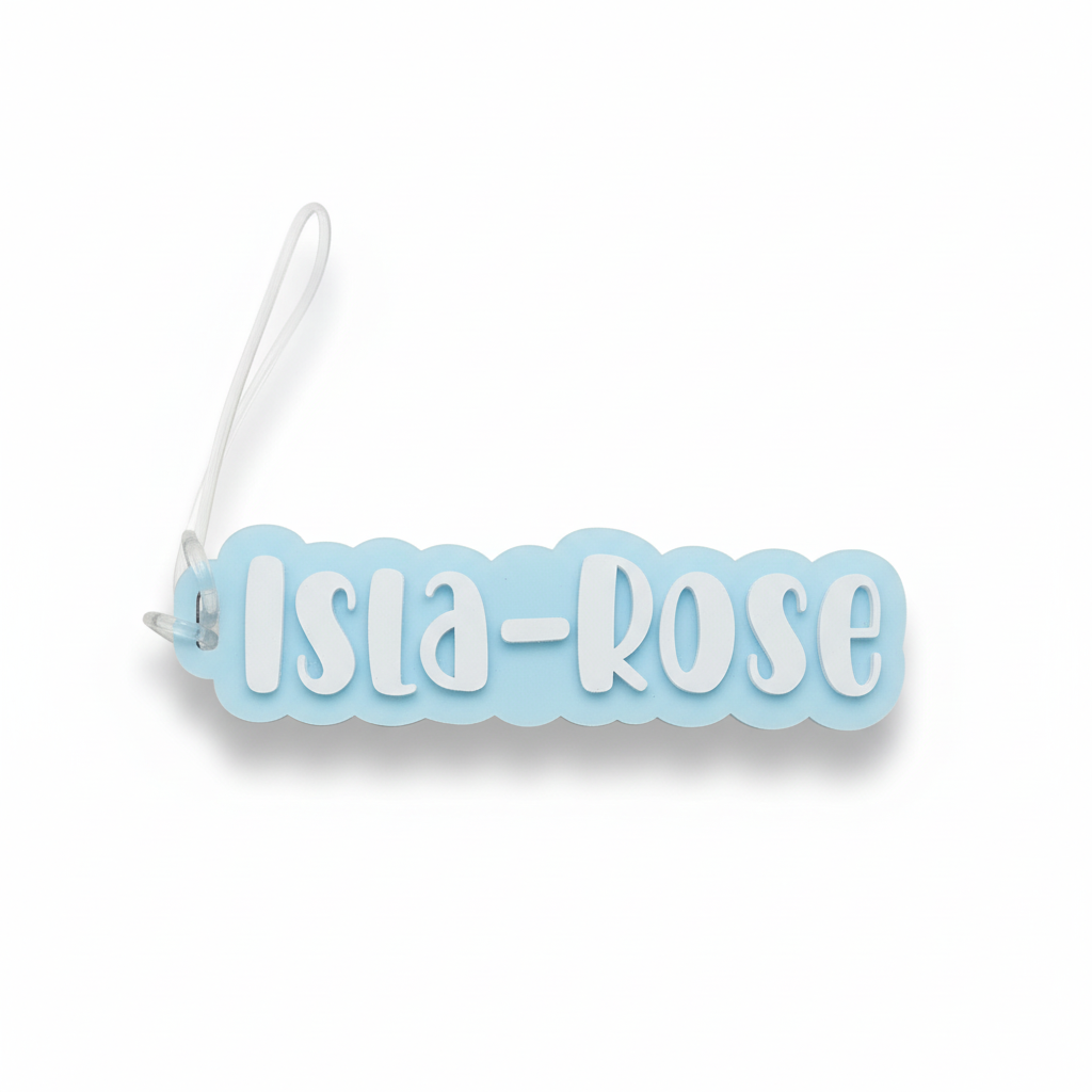 Personalised Acrylic Bag Tag