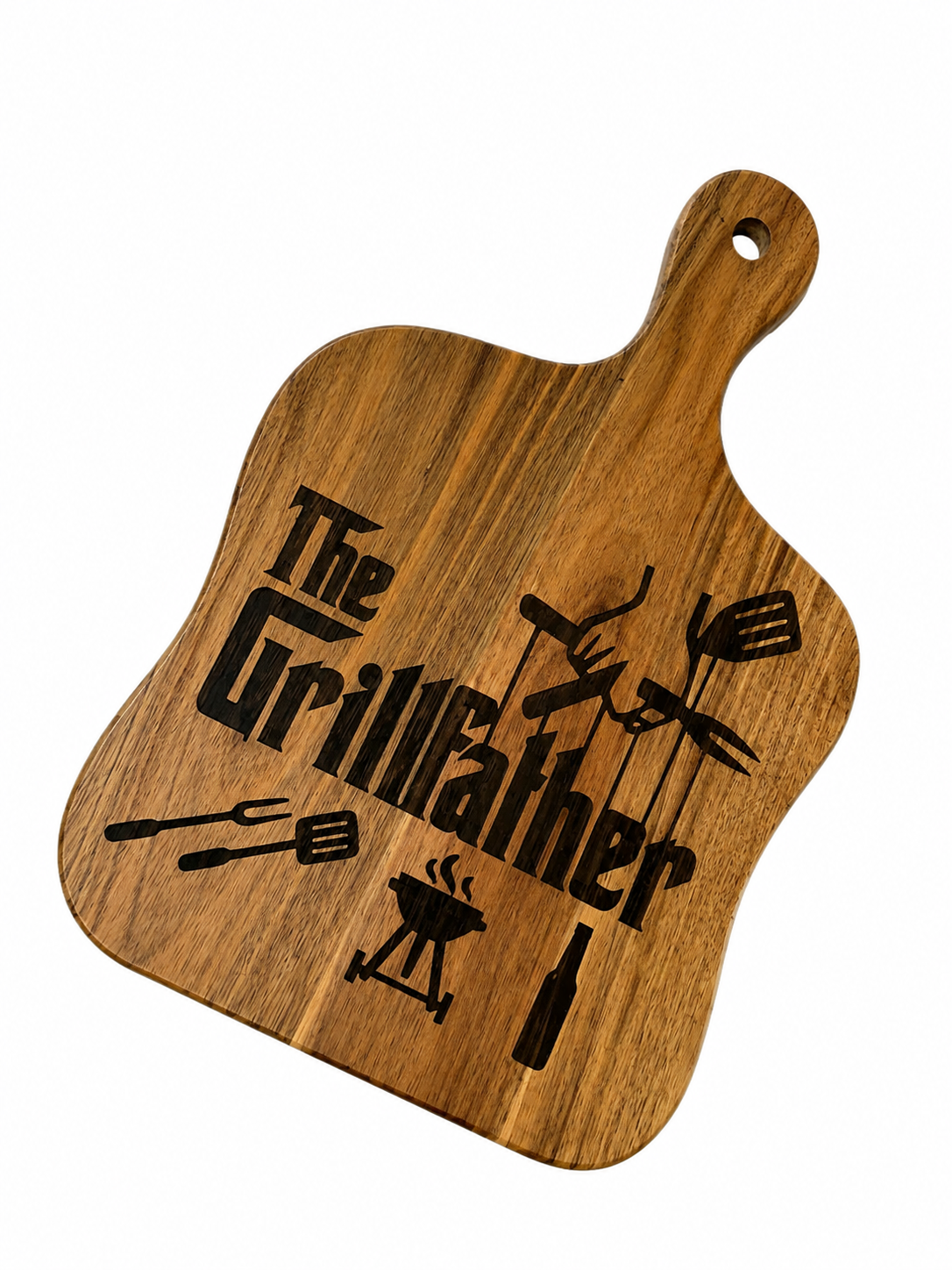 The Grillfather | Engraved  Serving Board | Father's Day Gift | Laser Engraved Serving Board