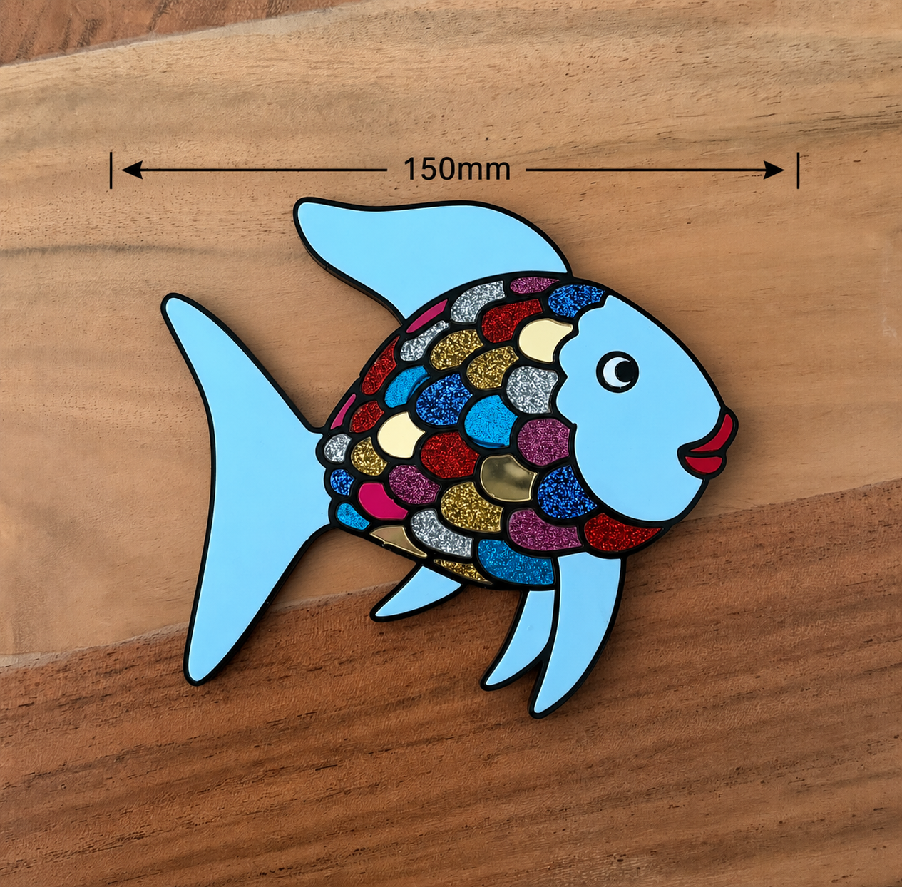 Rainbow Fish Inspired Acrylic Wall Decor | Spark Kindness & Friendship