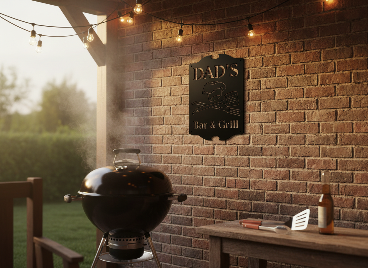 Dad's Bar & Grill Acrylic Sign