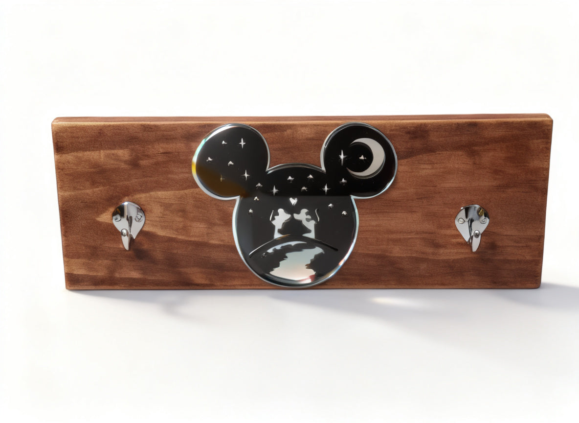 Mirror Hanging Board with Hooks – Characters | Handmade Timber