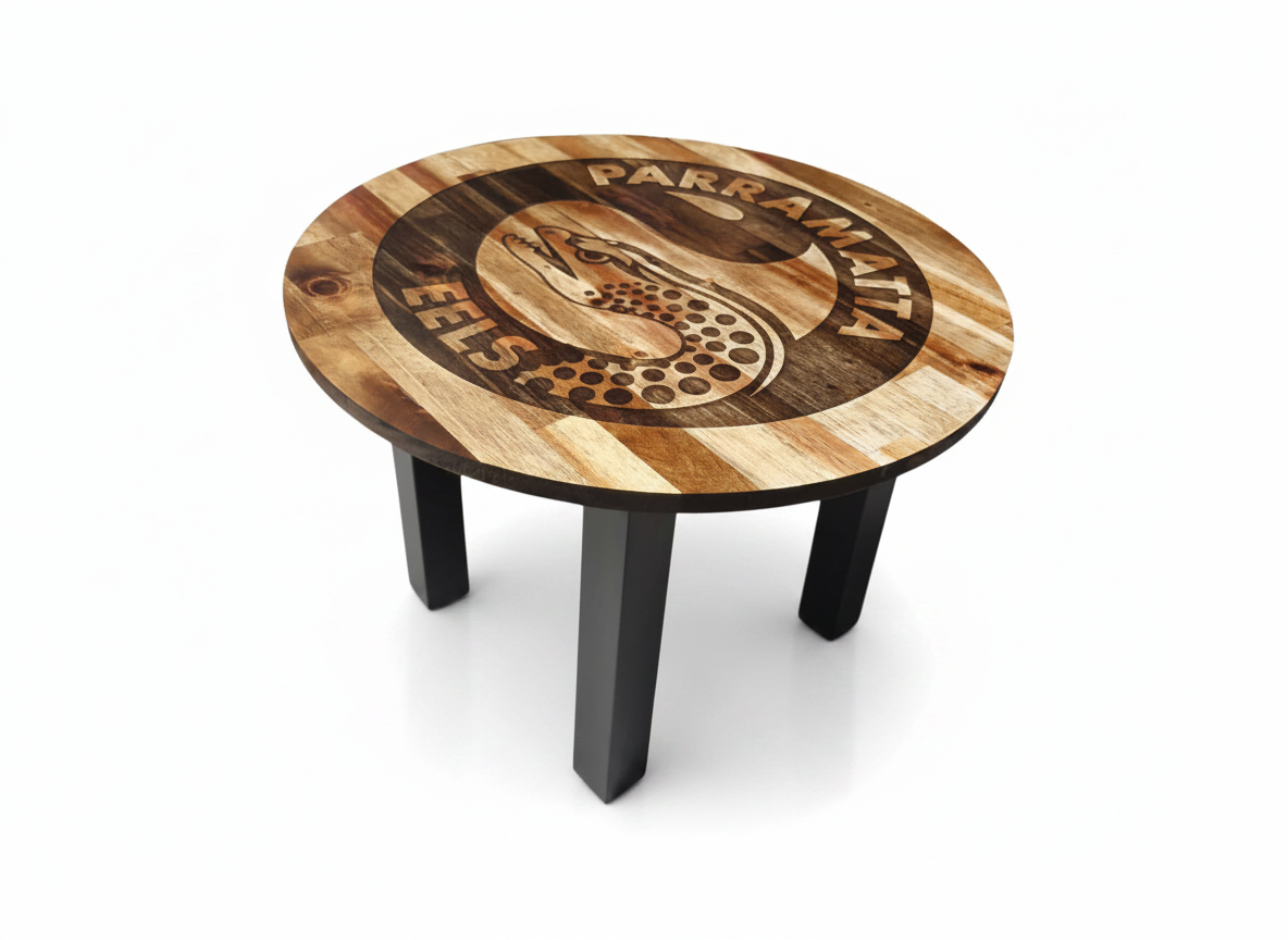 Engraved PARAMATTA Sporting Coffee Table – 600mm Round