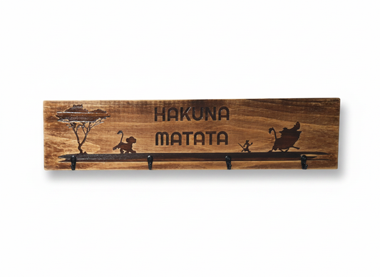 Timber Keyholder - Hakuna Matata