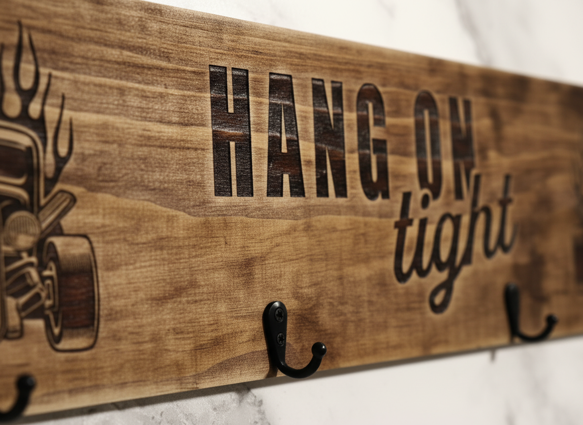 Timber Keyholder - Hot Rod Hang On Tight