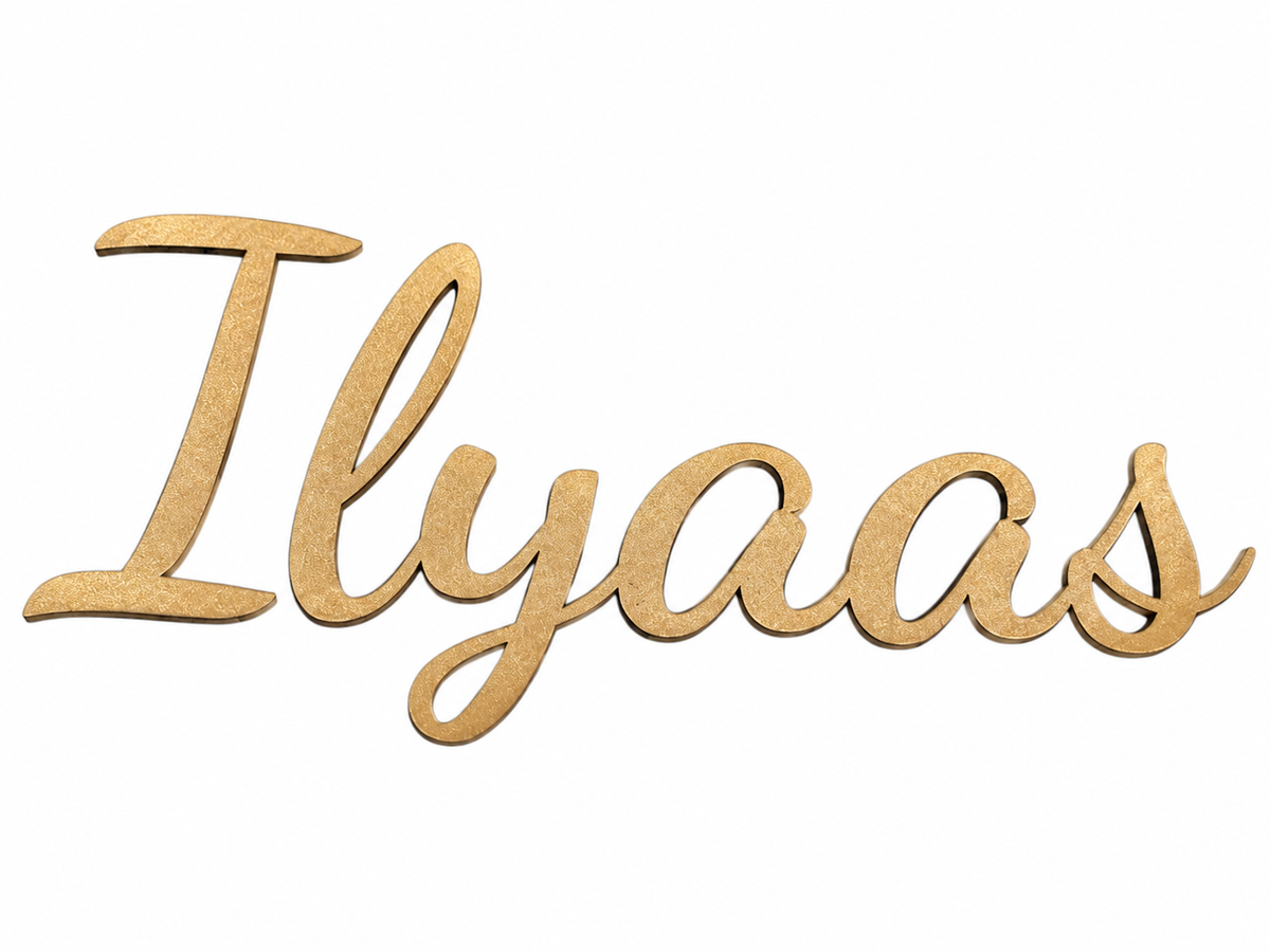 Personalised Acrylic Name Sign | Script Wall Décor for Kids & Nurseries