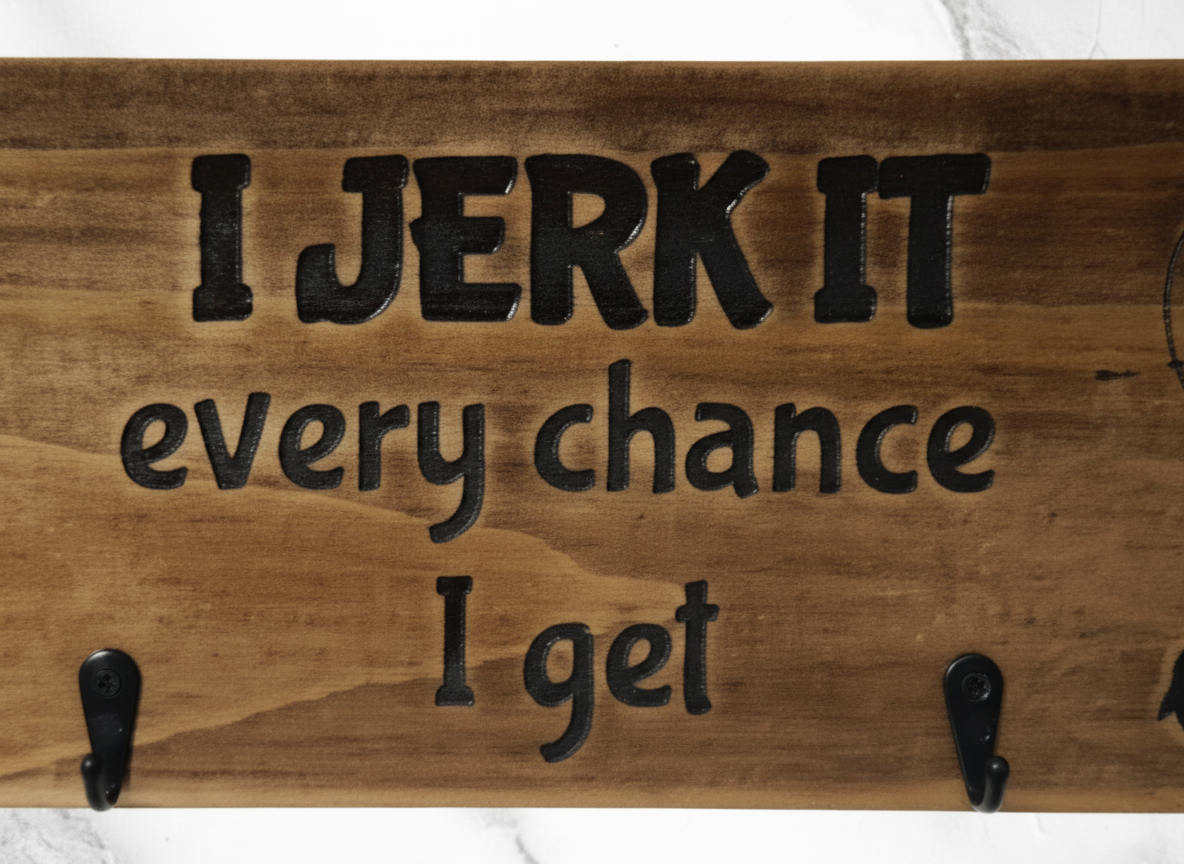 Timber Keyholder - I Jerk It