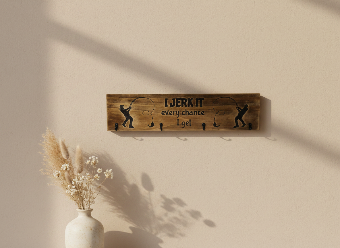 Timber Keyholder - I Jerk It