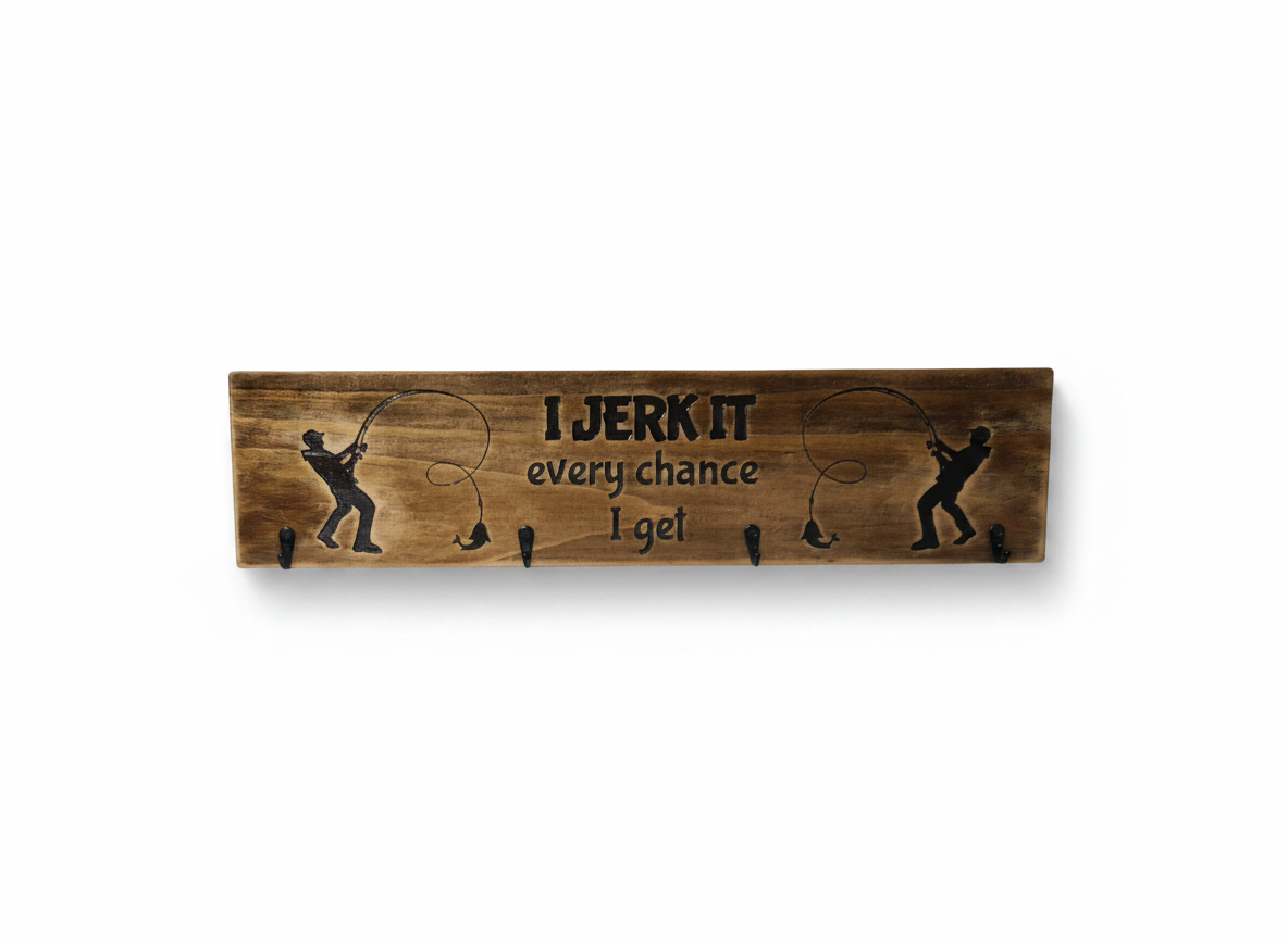 Timber Keyholder - I Jerk It