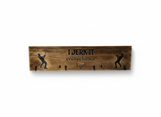 Timber Keyholder - I Jerk It