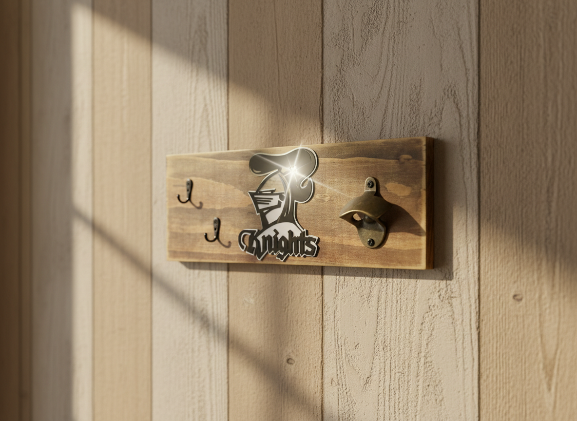NRL BBQ Mate with Bottle Opener – NEWCASTLE | Handmade Timber