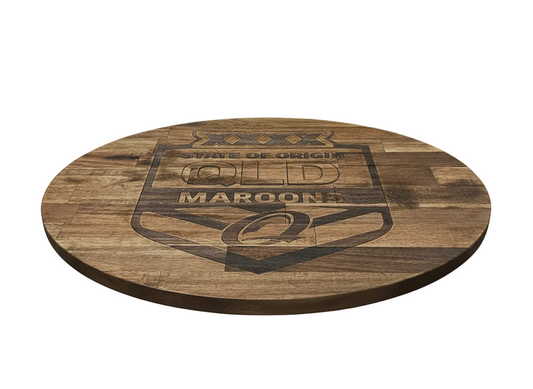 QLD Sporting Coffee Table Top – 600mm Round | 18mm Thick