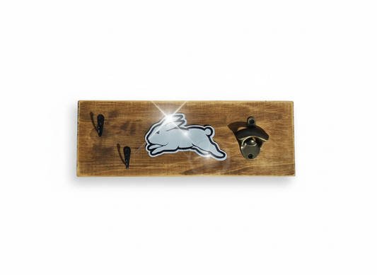 NRL BBQ Mate with Bottle Opener – SOUTH SYDNEY | Handmade Timber