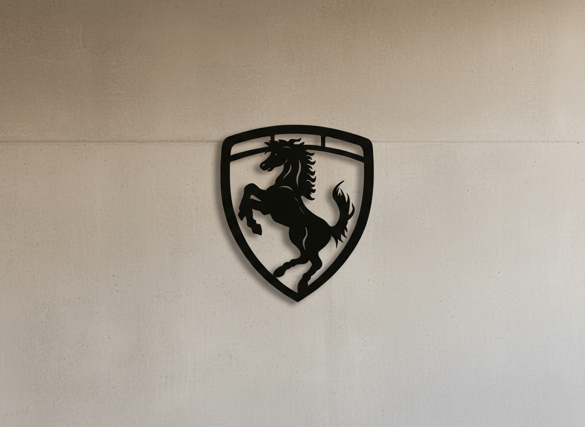 Racecar acrylic wall decor in 3mm black acrylic - hero image