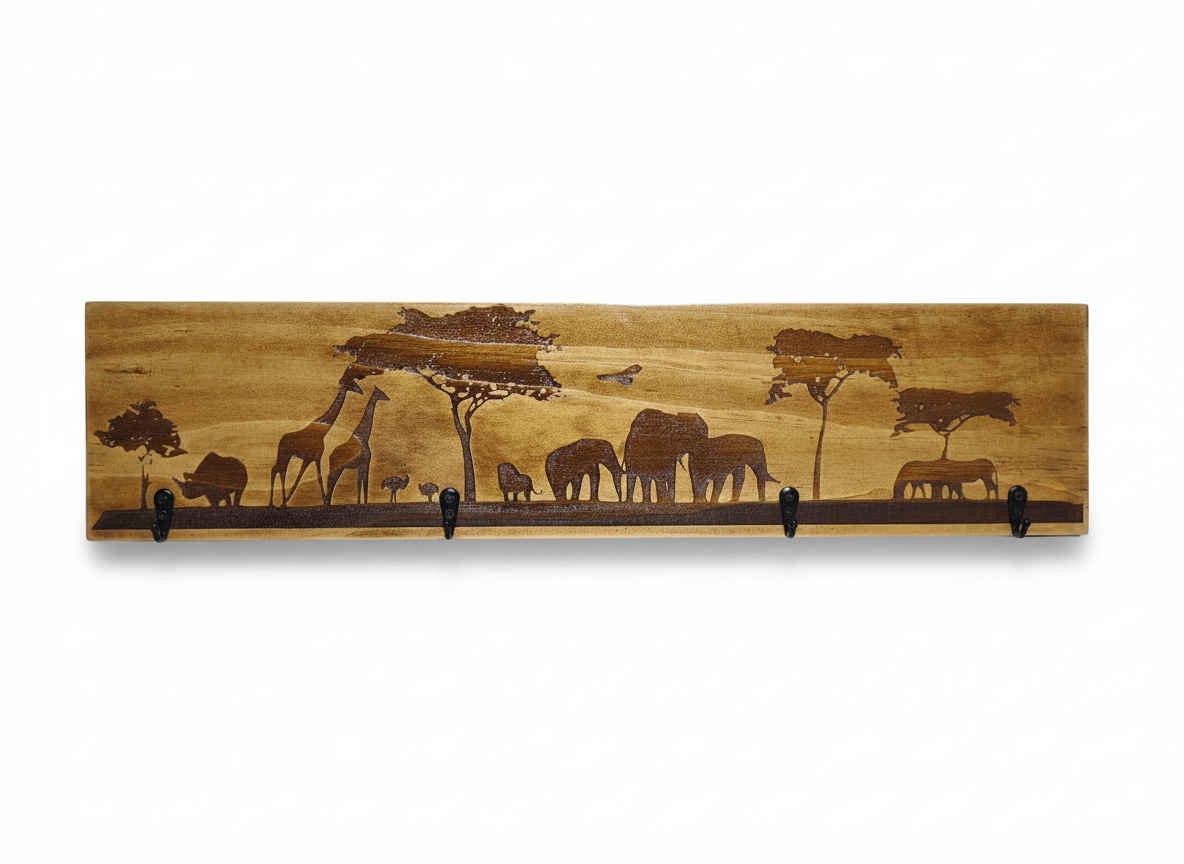 Timber Keyholder - Safari