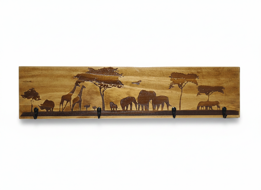 Timber Keyholder - Safari