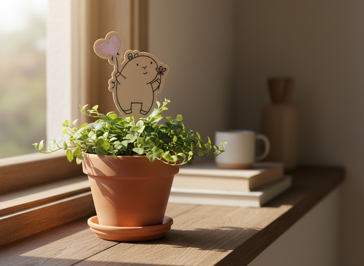 Acrylic Capybara Garden Stake - Balloon
