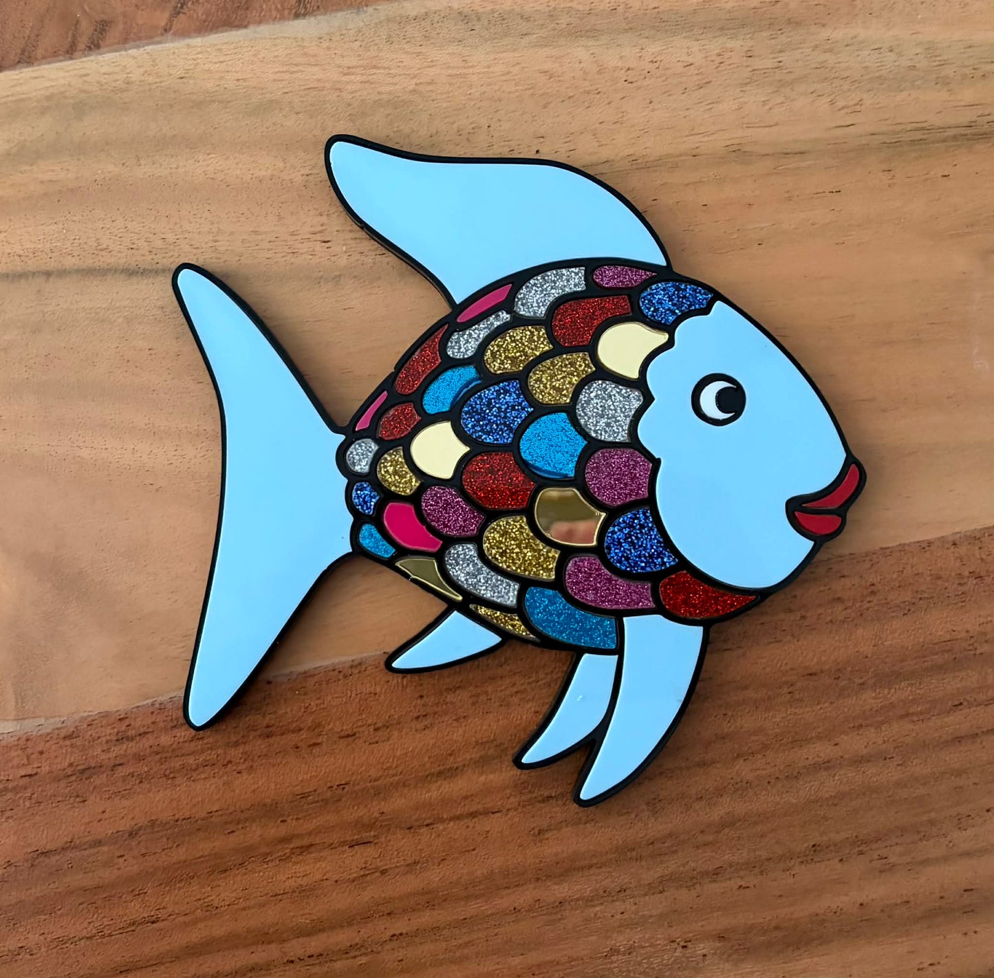 Rainbow Fish Inspired Acrylic Wall Decor | Spark Kindness & Friendship