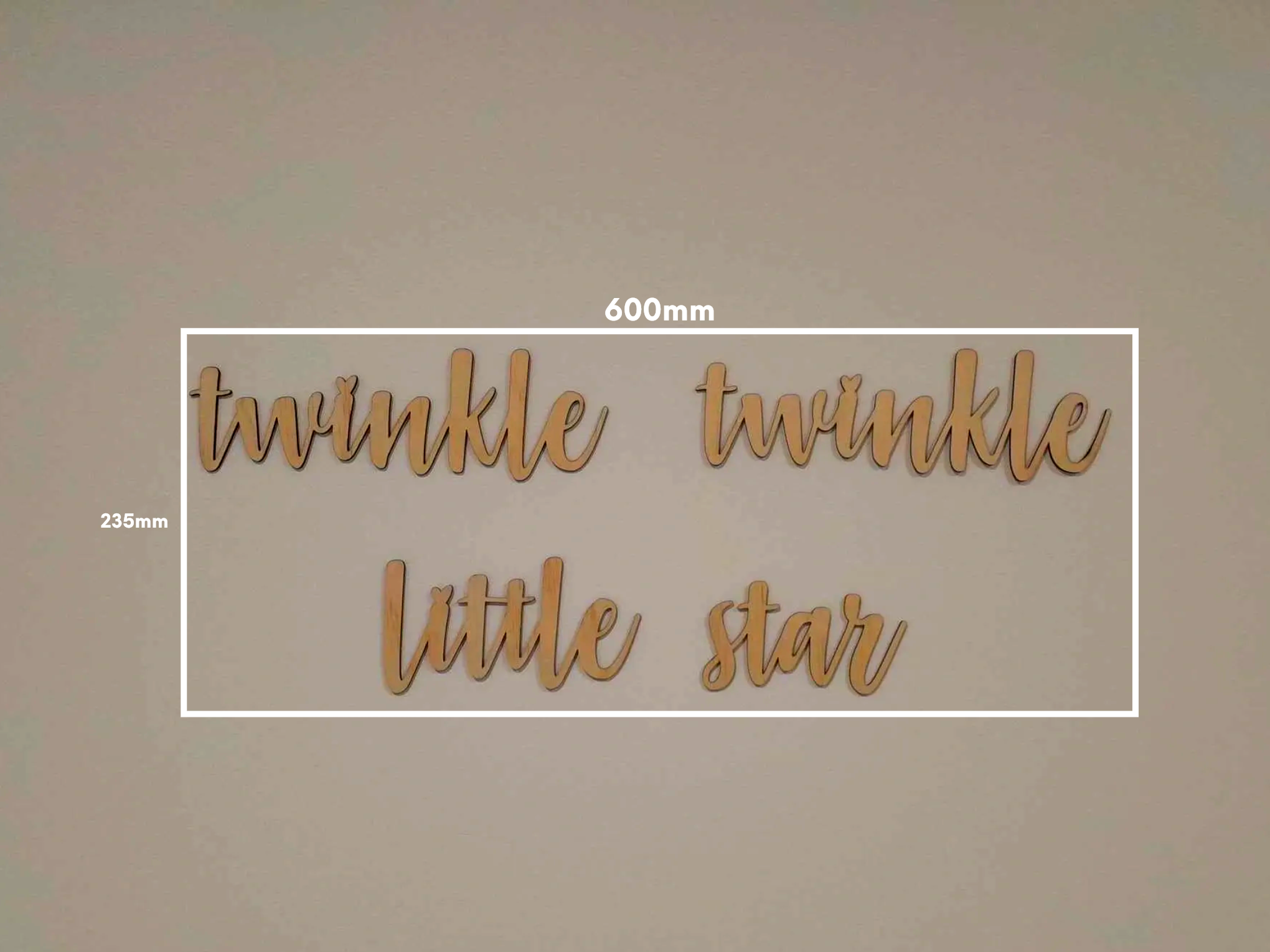 Twinkler Script Twinkle Twinkle Little Star Wall Script – Pelican Designs