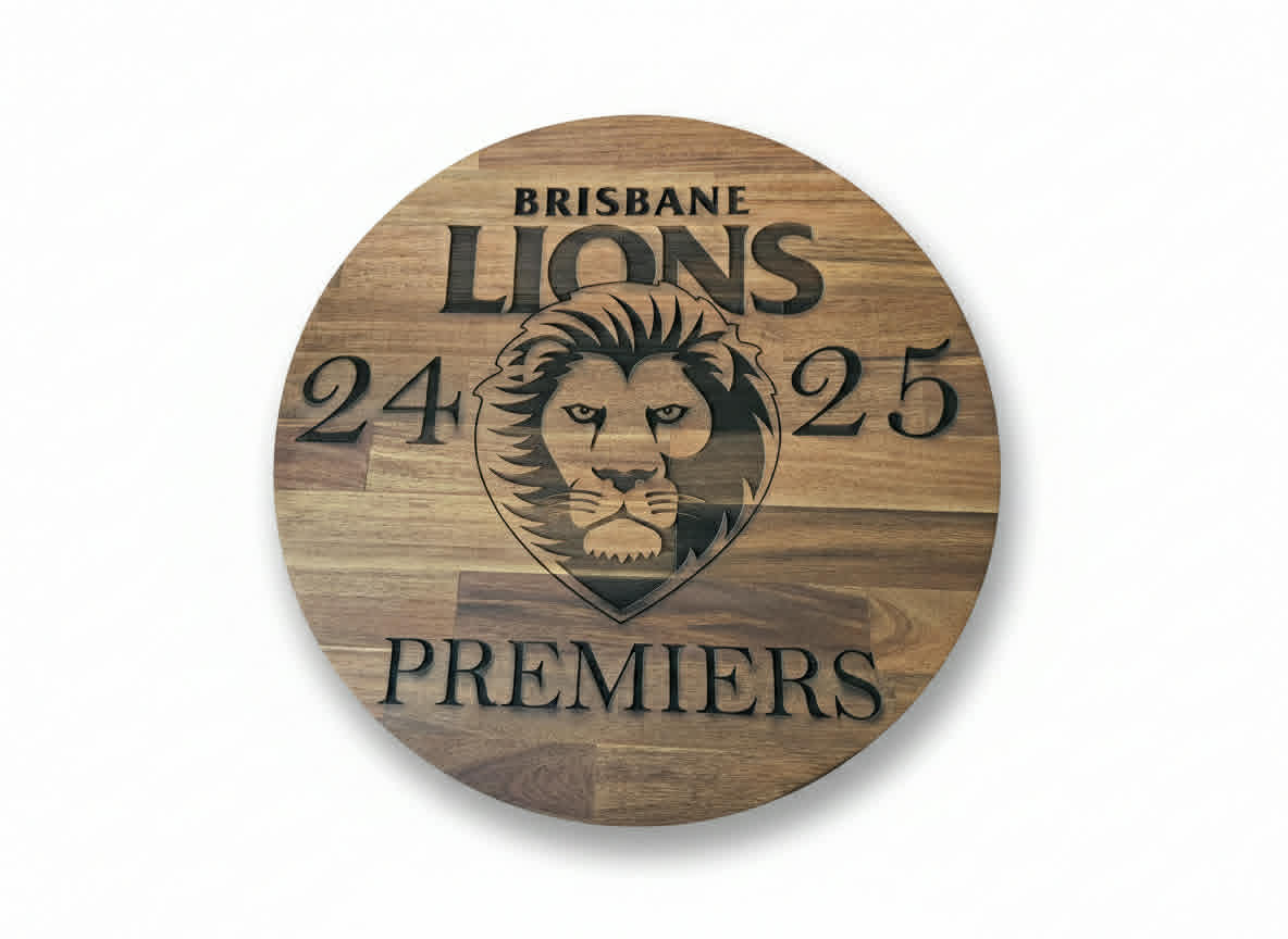 LIONS PREMIERS Sporting Coffee Table Top – 600mm Round | 18mm Thick
