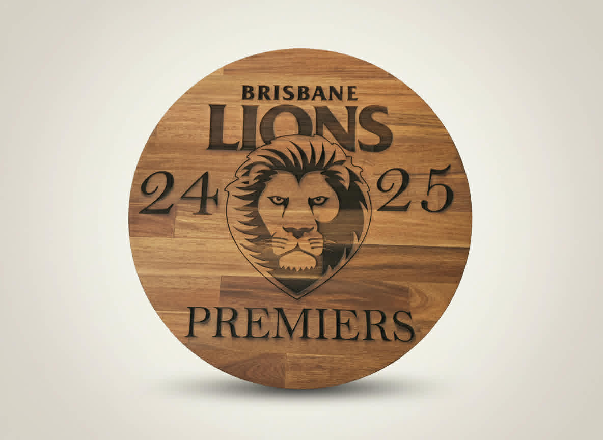 LIONS PREMIERS Sporting Coffee Table Top – 600mm Round | 18mm Thick