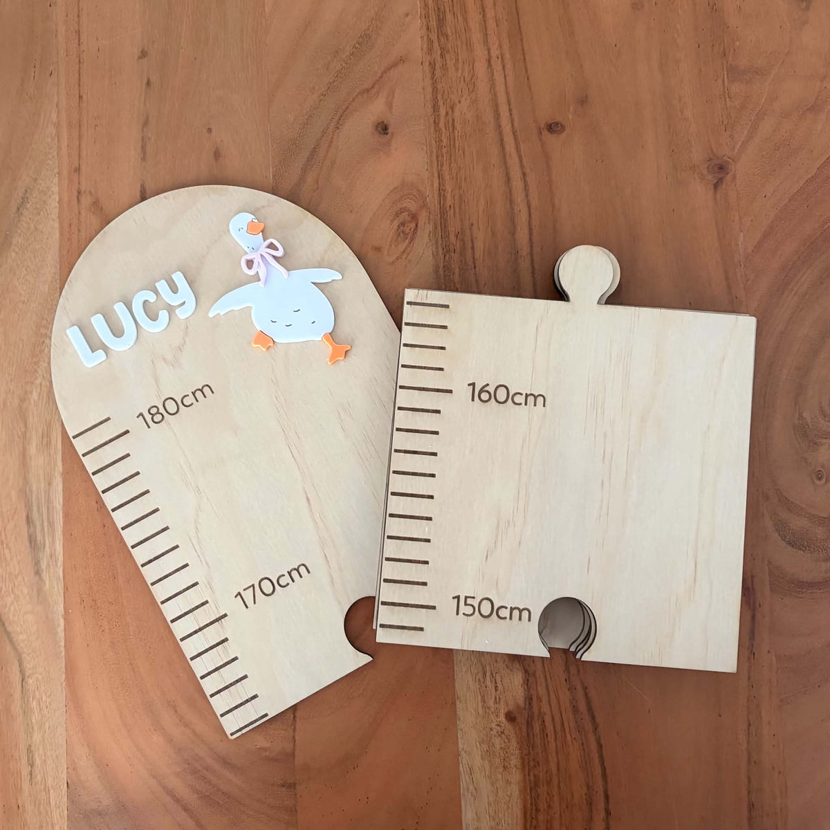 Personalised Growth Chart | Silly Goose Wooden Height Chart