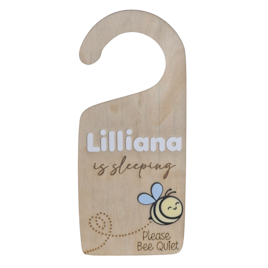 Baby Sleeping Sign - Bee Themed