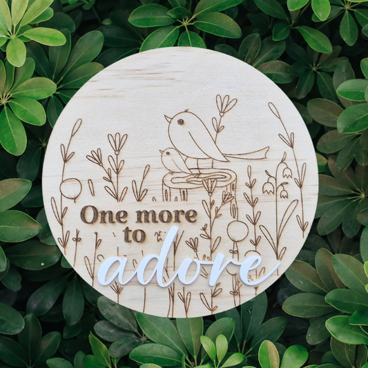 Pregnancy announcement plaque