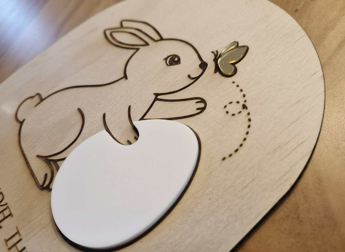 Personalised Easter Bunny Countdown Plaque