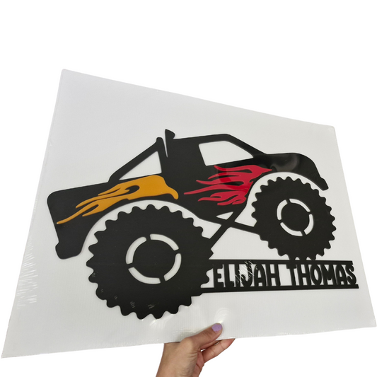 Personalised Acrylic Monster Truck